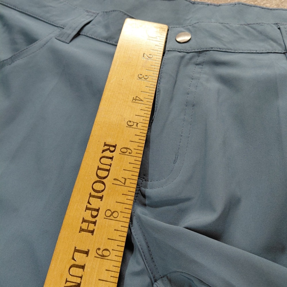 Stillwater Supply Co Lightweight Chino Blue Shorts Pockets Women 12 Inseam 5.5" - Picture 5 of 9